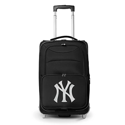 MOJO Black New York Yankees 21" Softside Rolling Carry-On Suitcase