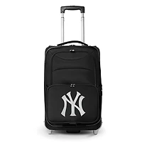 MOJO Black New York Yankees 21" Softside Rolling Carry-On Suitcase