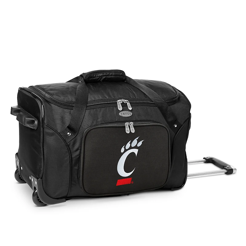 MOJO Black Cincinnati Bearcats 22" 2-Wheeled Duffel Bag