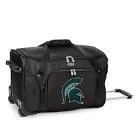 MOJO Black Michigan State Spartans 22" 2-Wheeled Duffel Bag