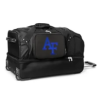 MOJO Air Force Falcons Black 27'' 2-Wheel Drop Bottom Rolling Duffel Bag