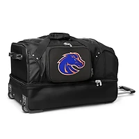 MOJO Boise State Broncos Black 27'' 2-Wheel Drop Bottom Rolling Duffel Bag