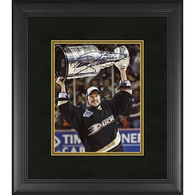 Teemu Selanne Anaheim Ducks Framed Autographed 8" x 10" with Cup Photograph