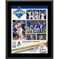 Kansas City Royals 2015 MLB World Series Champions 10.5" x 13" Sublimated Plaque