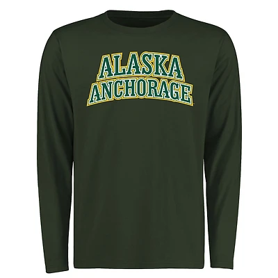 Men's Green Alaska Anchorage Seawolves Everyday Long Sleeve T-Shirt