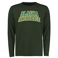 Men's Green Alaska Anchorage Seawolves Everyday Long Sleeve T-Shirt