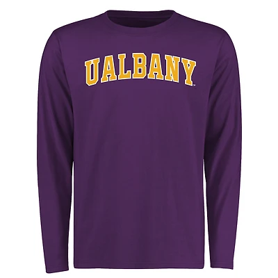 Men's Purple Albany Great Danes Everyday Long Sleeve T-Shirt