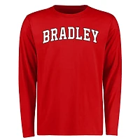 Men's Red Bradley Braves Everyday Long Sleeve T-Shirt