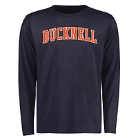 Men's Navy Bucknell Bison Everyday Long Sleeve T-Shirt