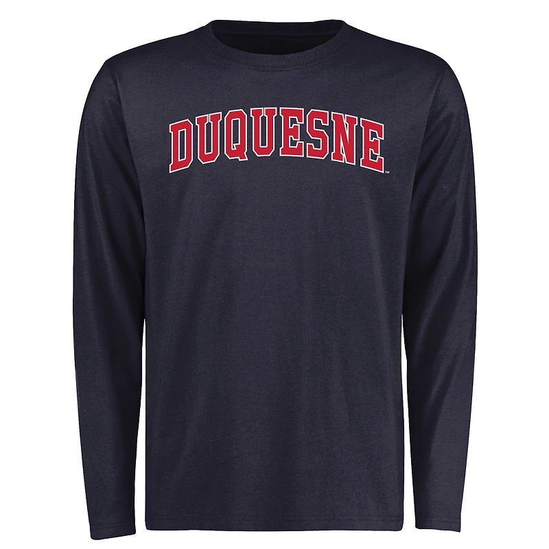 Men's Navy Duquesne Dukes Everyday Long Sleeve T-Shirt