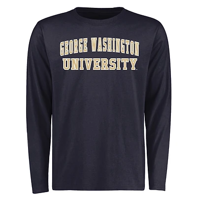 Men's Navy George Washington University Everyday Long Sleeve T-Shirt