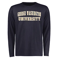 Men's Navy George Washington University Everyday Long Sleeve T-Shirt