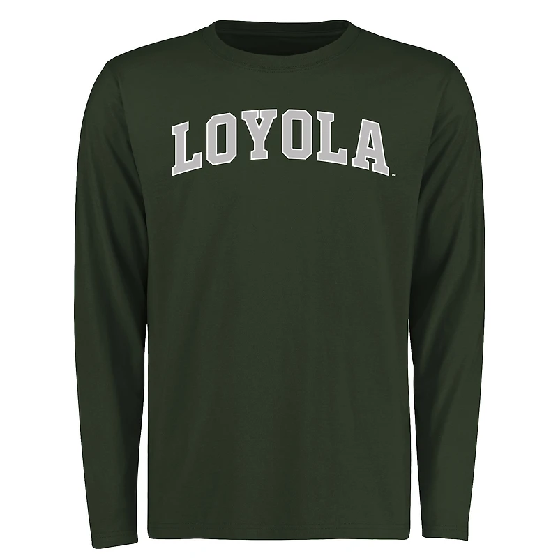 Men's Green Loyola College Maryland Greyhounds Everyday Long Sleeve T-Shirt
