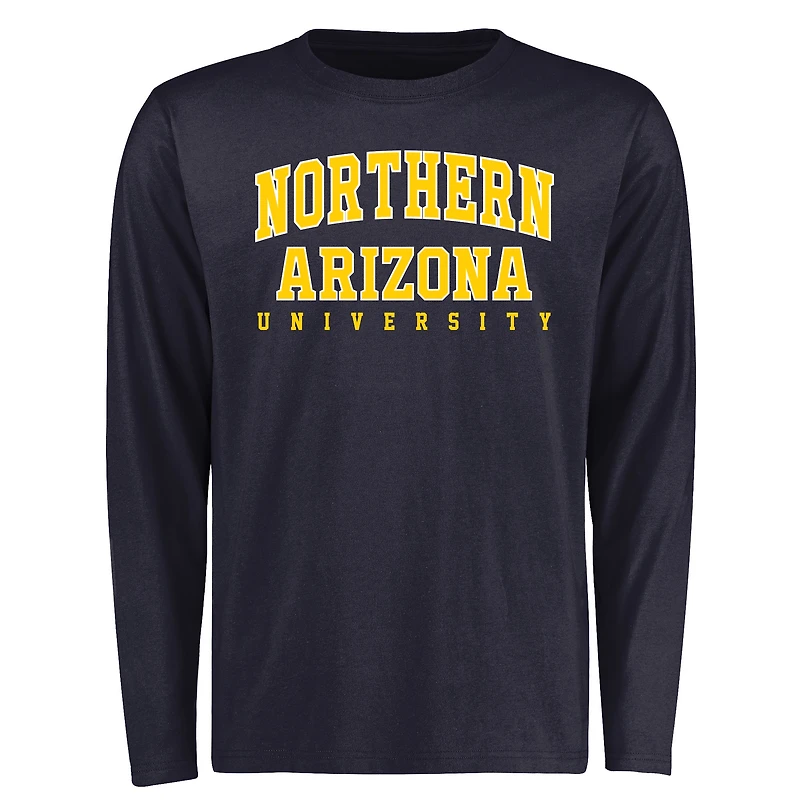 Men's Navy Northern Arizona Lumberjacks Everyday Long Sleeve T-Shirt