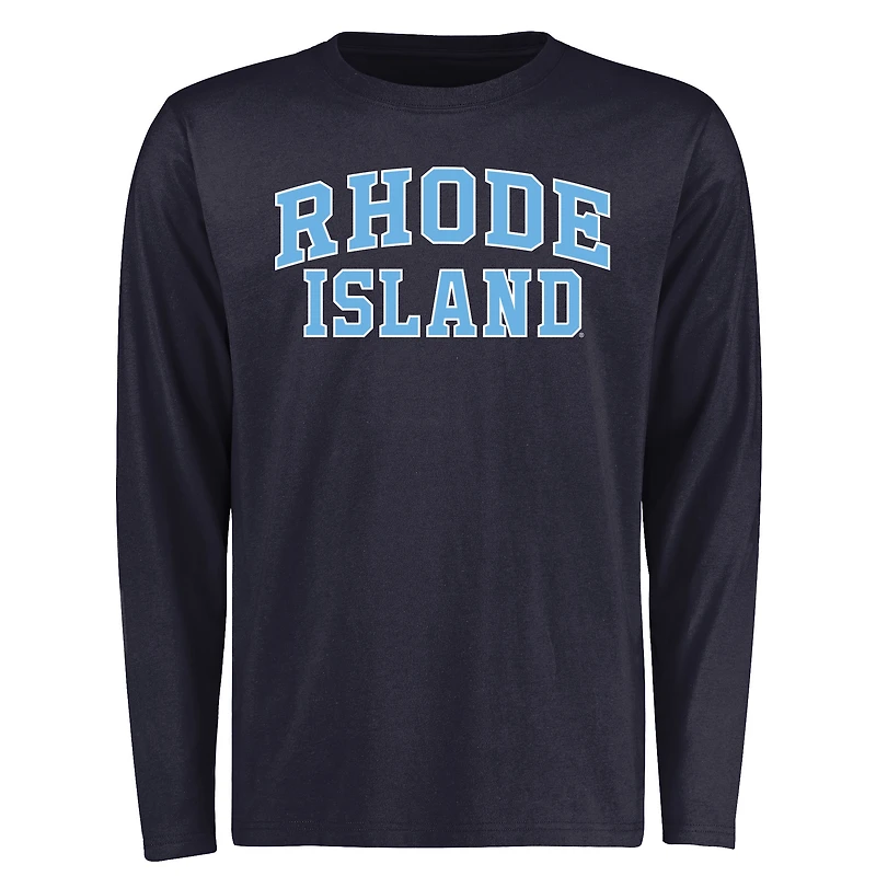 Men's Navy Rhode Island Rams Everyday Long Sleeve T-Shirt