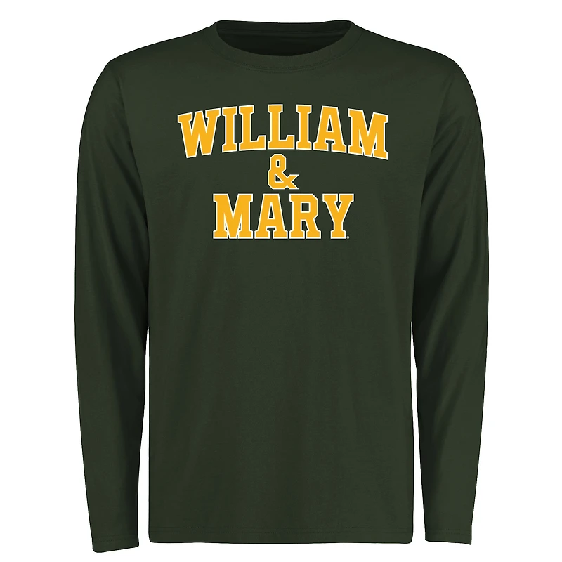 Men's Green William & Mary Tribe Everyday Long Sleeve T-Shirt