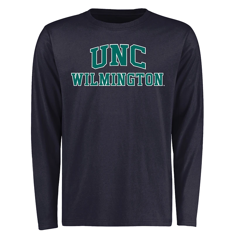 Men's Navy UNC Wilmington Seahawks Everyday Long Sleeve T-Shirt