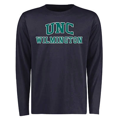 Men's Navy UNC Wilmington Seahawks Everyday Long Sleeve T-Shirt