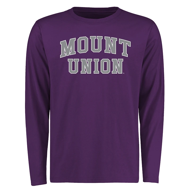 Men's Purple Mount Union Purple Raiders Everyday Long Sleeve T-Shirt