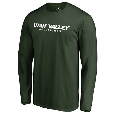 Men's Green Utah Valley Wolverines Everyday Long Sleeve T-Shirt