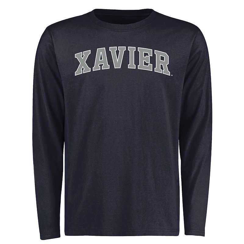 Men's Navy Xavier Musketeers Everyday Long Sleeve T-Shirt
