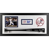 Derek Jeter New York Yankees Framed Autographed Bat Shadowbox