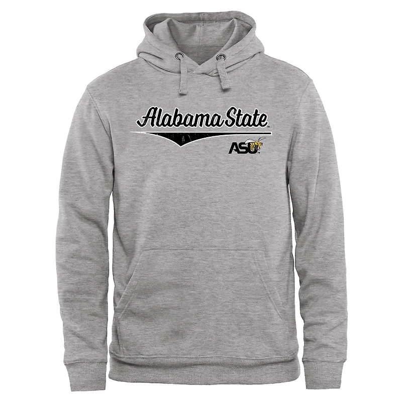 Men's Ash Alabama State Hornets American Classic Pullover Hoodie