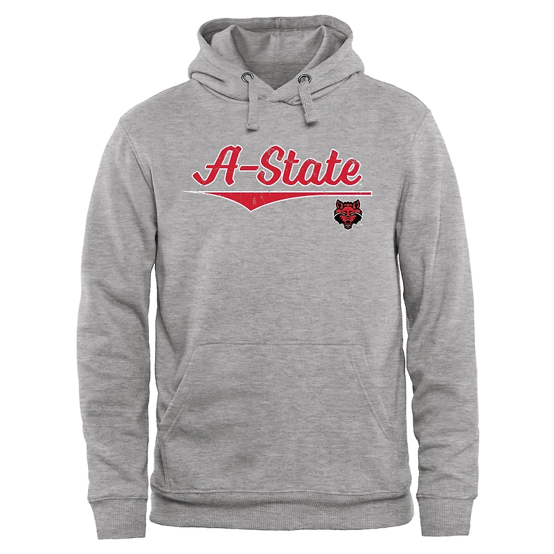 Men's Ash Arkansas State Red Wolves American Classic Pullover Hoodie