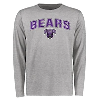 Men's Ash Central Arkansas Bears Proud Mascot Long Sleeve T-Shirt
