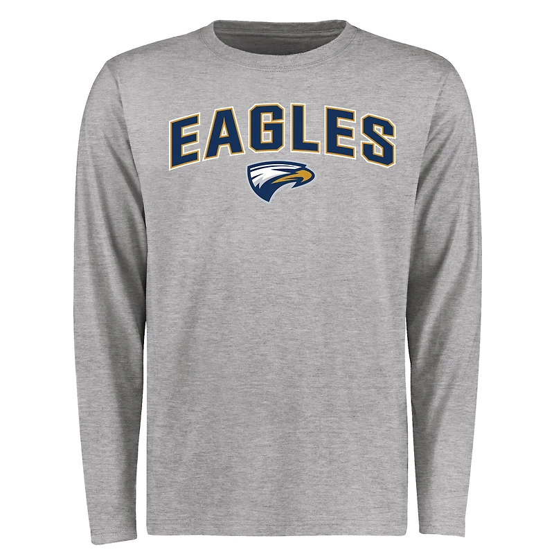 Men's Ash Emory Eagles Proud Mascot Long Sleeve T-Shirt
