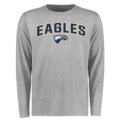 Men's Ash Emory Eagles Proud Mascot Long Sleeve T-Shirt