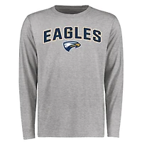 Men's Ash Emory Eagles Proud Mascot Long Sleeve T-Shirt