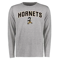 Men's Ash Emporia State Hornets Proud Mascot Long Sleeve T-Shirt