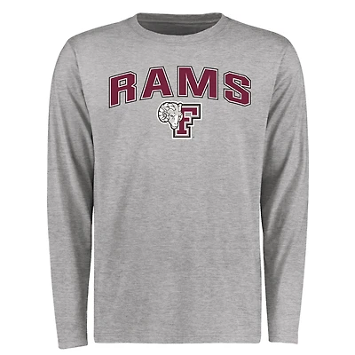 Men's Ash Fordham Rams Proud Mascot Long Sleeve T-Shirt