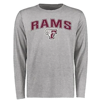 Men's Ash Fordham Rams Proud Mascot Long Sleeve T-Shirt