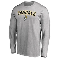 Men's Ash Idaho Vandals Proud Mascot Long Sleeve T-Shirt