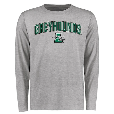Men's Ash Loyola Greyhounds Proud Mascot Long Sleeve T-Shirt