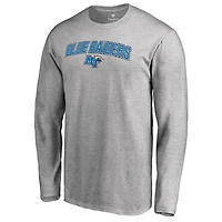 Men's Heather Gray Middle Tennessee State Blue Raiders Proud Mascot Long Sleeve T-Shirt