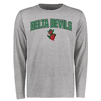 Men's Ash Mississippi Valley State Delta Devils Proud Mascot Long Sleeve T-Shirt