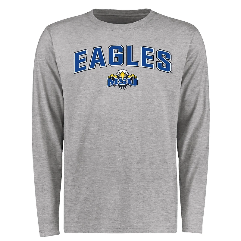 Men's Ash Morehead State Eagles Proud Mascot Long Sleeve T-Shirt