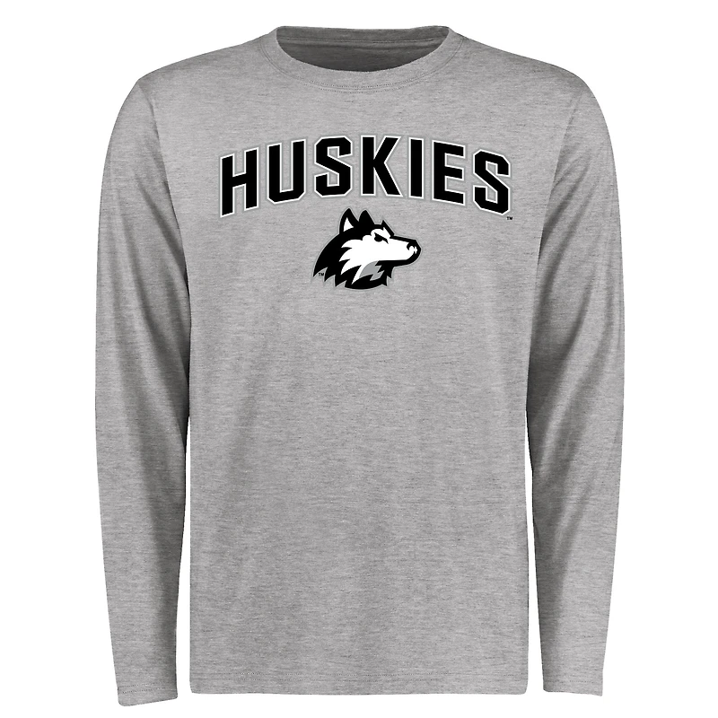 Men's Ash Northern Illinois Huskies Proud Mascot Long Sleeve T-Shirt