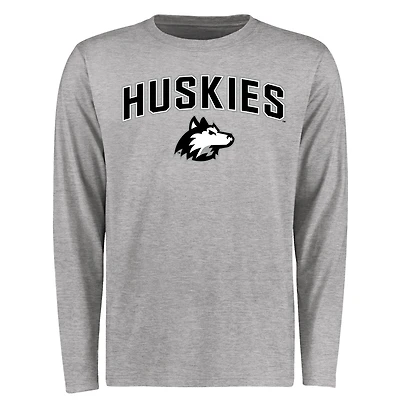 Men's Ash Northern Illinois Huskies Proud Mascot Long Sleeve T-Shirt
