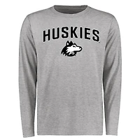 Men's Ash Northern Illinois Huskies Proud Mascot Long Sleeve T-Shirt