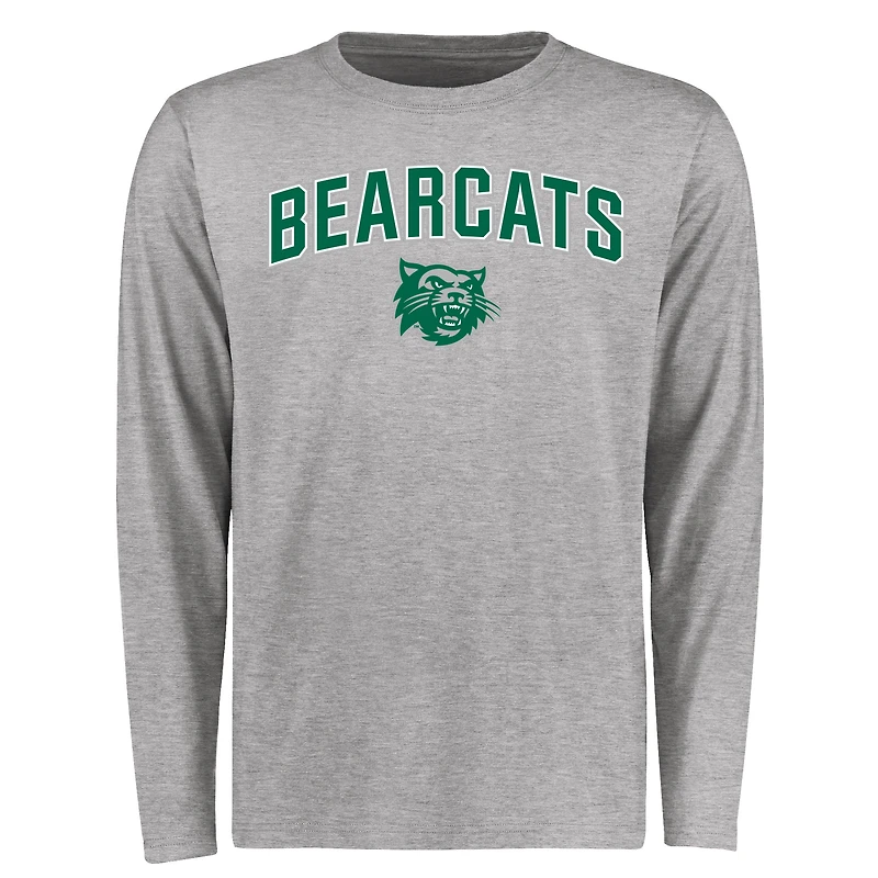 Men's Ash Northwest Missouri State Bearcats Proud Mascot Long Sleeve T-Shirt