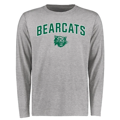 Men's Ash Northwest Missouri State Bearcats Proud Mascot Long Sleeve T-Shirt