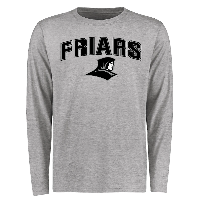 Men's Ash Providence Friars Proud Mascot Long Sleeve T-Shirt