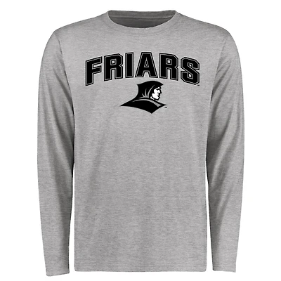 Men's Ash Providence Friars Proud Mascot Long Sleeve T-Shirt