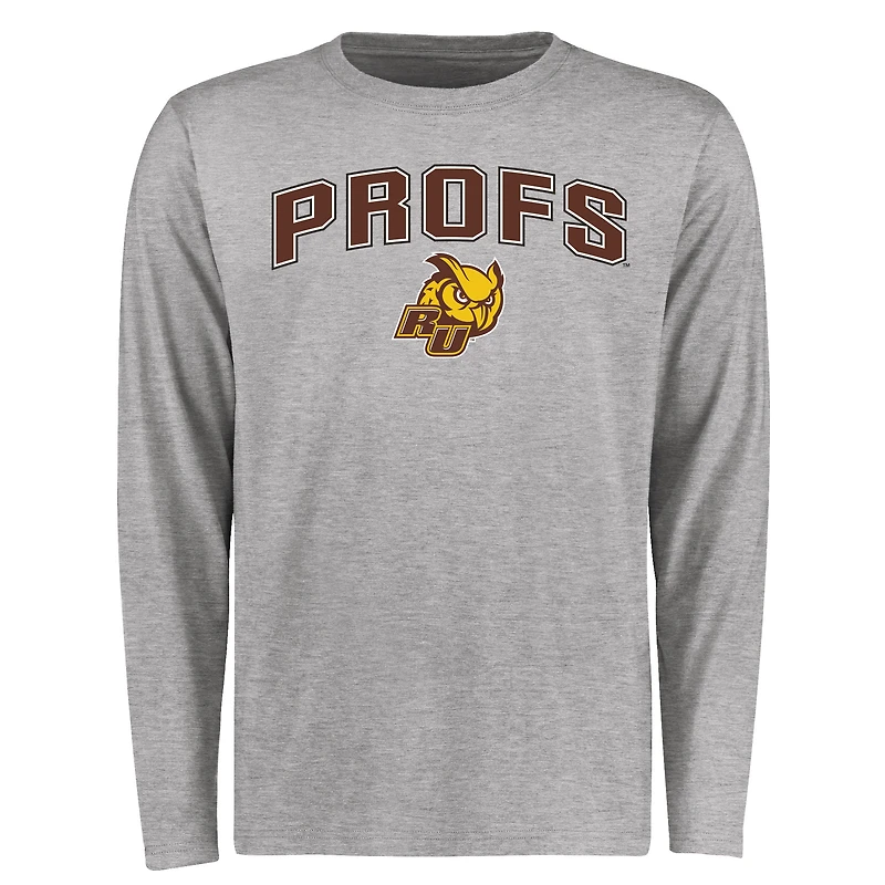 Men's Ash Rowan Profs Proud Mascot Long Sleeve T-Shirt