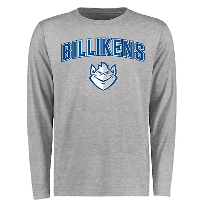 Men's Ash Saint Louis Billikens Proud Mascot Long Sleeve T-Shirt