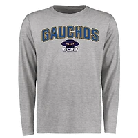Men's Ash UC Santa Barbara Gauchos Proud Mascot Long Sleeve T-Shirt